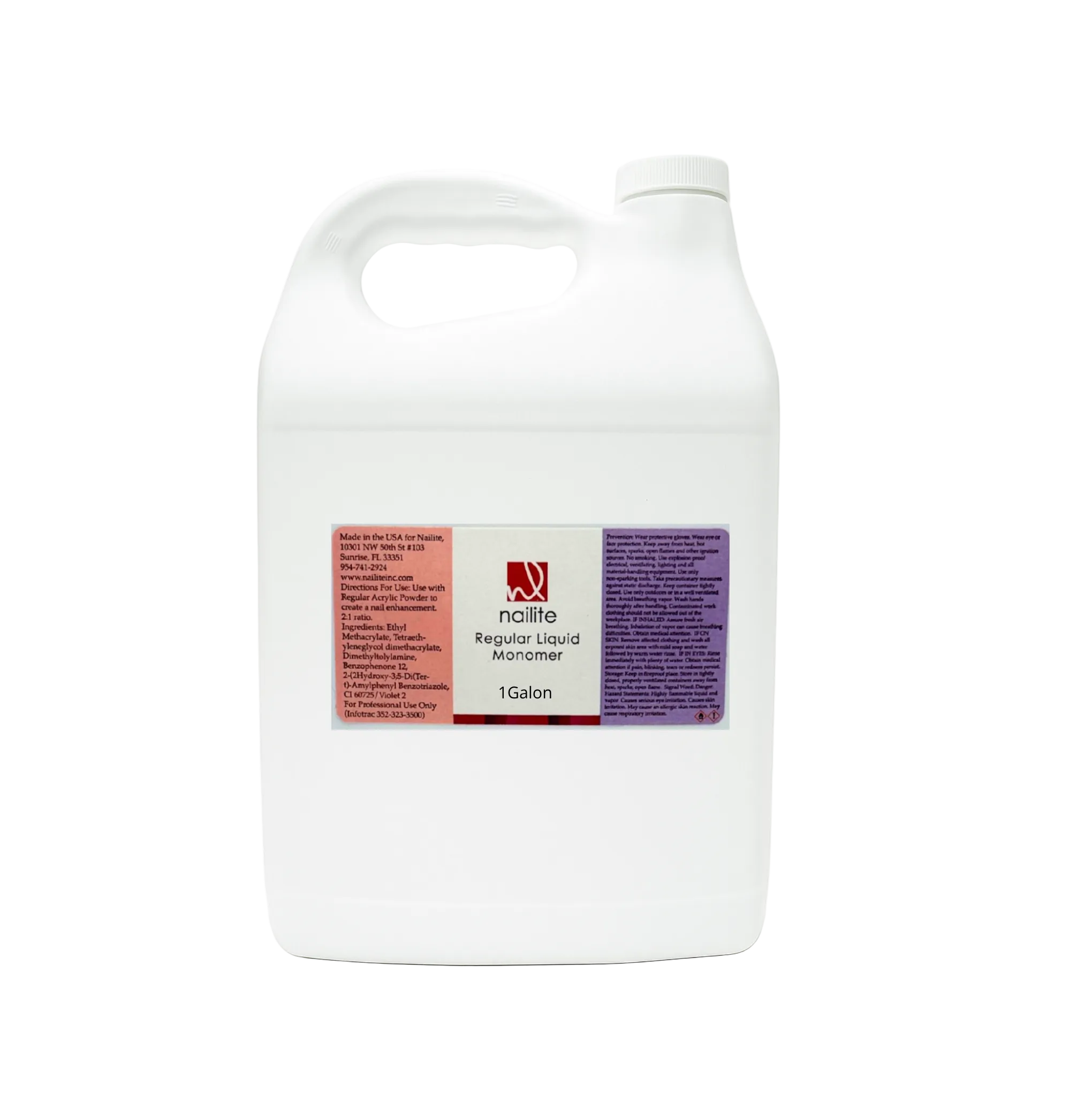 Regular Liquid Monomer Gallon | Acrylic nail systems | Nailite 