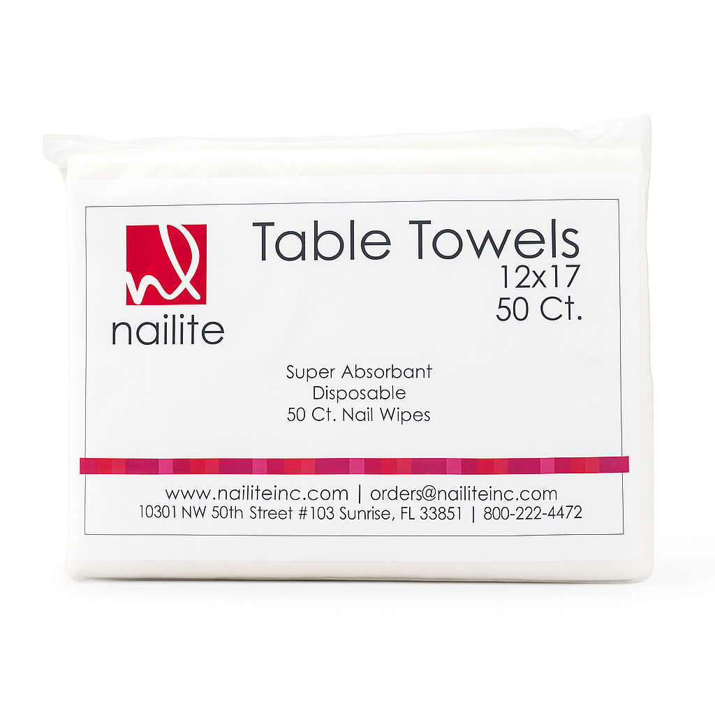 Nailite Table Towels with 50 FREE Nail Wipes
