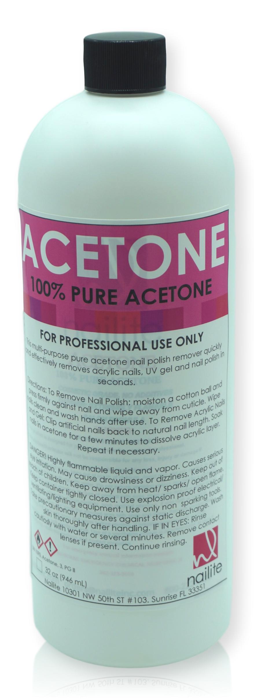 Acetone - 32 oz Bottles, Pure acetone