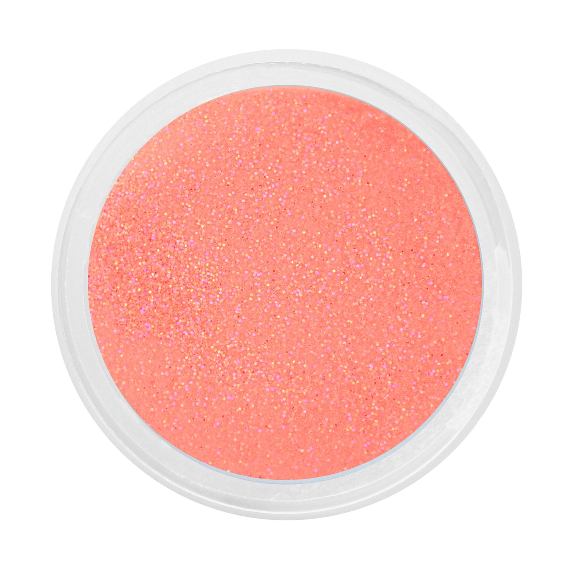 Colored Acrylic Powder - Neon Orange Glitter 1/2 oz