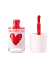 Agatha Ruiz de la Prada Nail Polish - Open Bottle with Cap and Brush Red