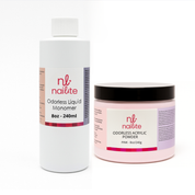 Nailite 8 Oz Odorless Liquid Monomer & 8 Oz Odorless Acrylic Powder Set