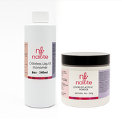 Nailite 8 Oz Odorless Liquid Monomer & 8 Oz Odorless Acrylic Powder Set