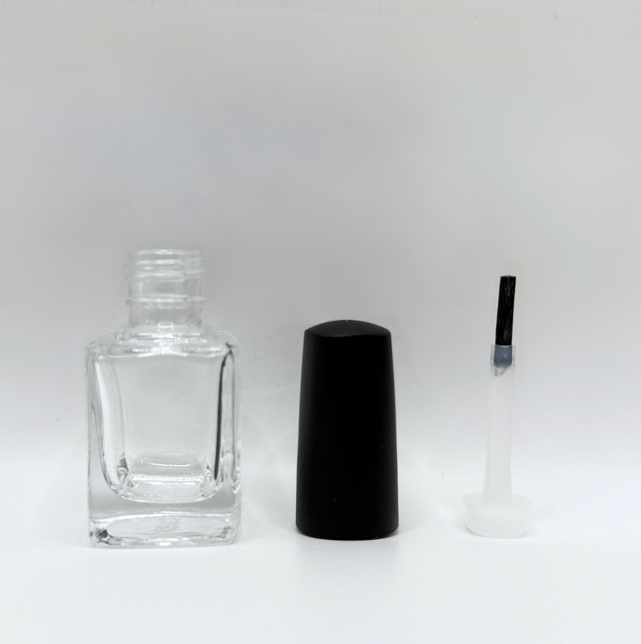 11 ML Square Bottles - Flat Brush