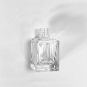 10 ML Square Small Bottles (New) - Fan Brush - Matte Black Cap