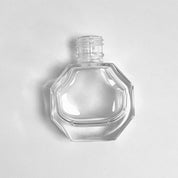 15 ML Octagon Bottles (New)  - Fan Brush - Matte Black Cap