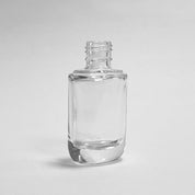15 ML Round Oval Thin Bottles (New) - Fan Brush - Matte Black Cap