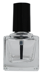 Cubic Bottle 1/2 oz Flat Brush Shiny Black Cap #903 352 Ct