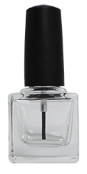 Cubic Bottle 1/2 oz Flat Brush Matte Black Cap #905 Each