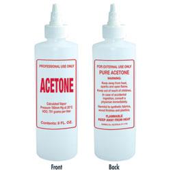 Empty 8 oz Acetone Bottle with Twist Top