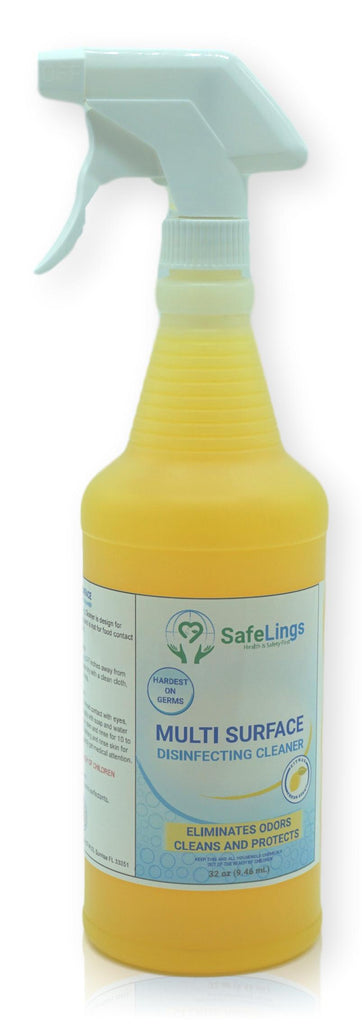 DISINFECTING ALL-PURPOSE CLEANER Anti-Bact/Lemon Scent -32 oz