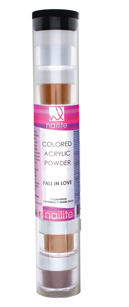 Fall in Love - Set of 7 0.25 oz Colored Acrylic Powders