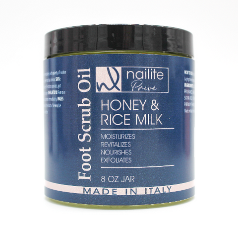 Nailite Prive Foot Scrub Oil Honey & Milk