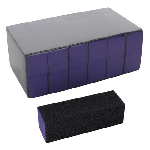 3 Way Nail Buffing Blocks GBB Purple 60/100 12 Ct