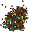Holographic Glitter Gold Hex .062" Solvent Resistant 0.25oz