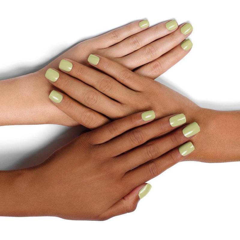 Diverse Hands with Agatha Ruiz de la Prada Nail Polish on Nails Pastel Green