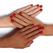 Diverse Hands with Agatha Ruiz de la Prada Nail Polish on Nails Red