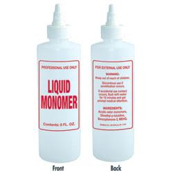 Empty 8 oz Liquid Monomer Bottle with Twist Top