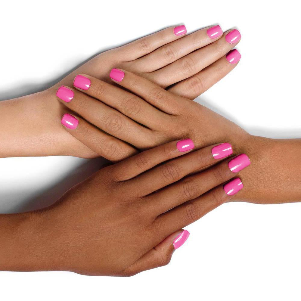 Diverse Hands with Agatha Ruiz de la Prada Nail Polish on Nails Pink
