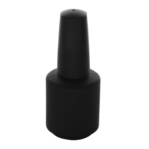 Black 1/2 oz Bottle Matte Black Cap Flat Brush #401 176 Ct