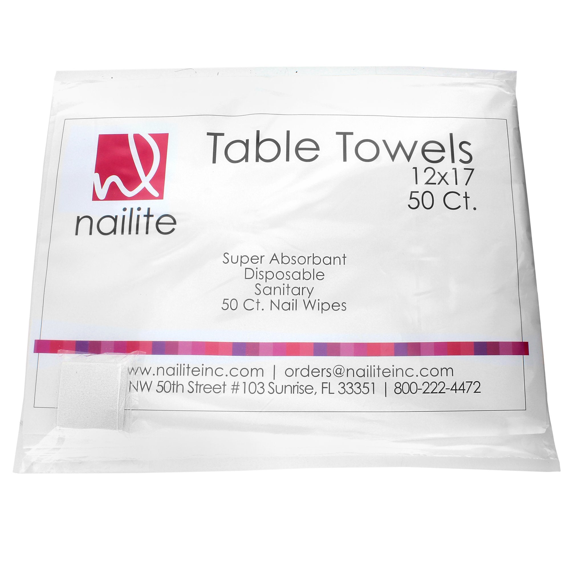 Nailite Table Towels with 50 FREE Nail Wipes