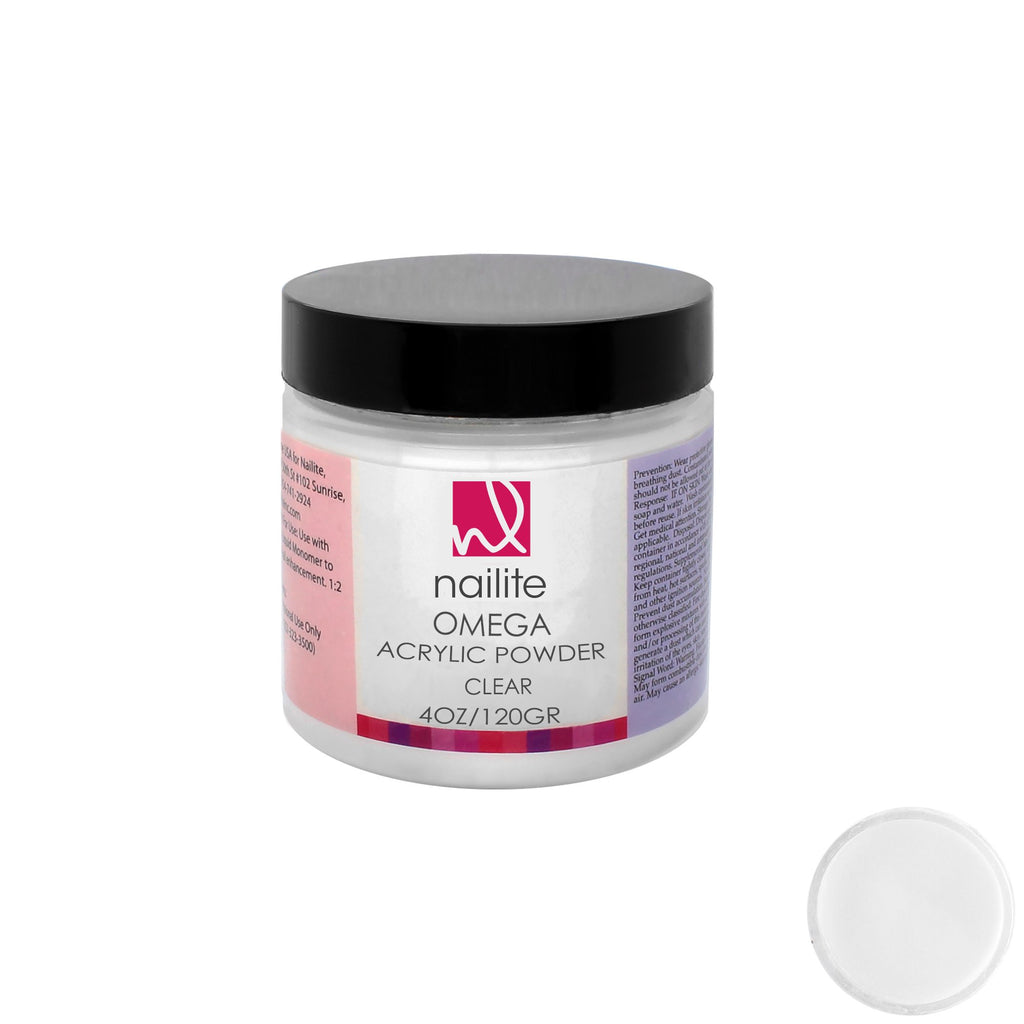 Omega Acrylic Powder Clear 4 oz
