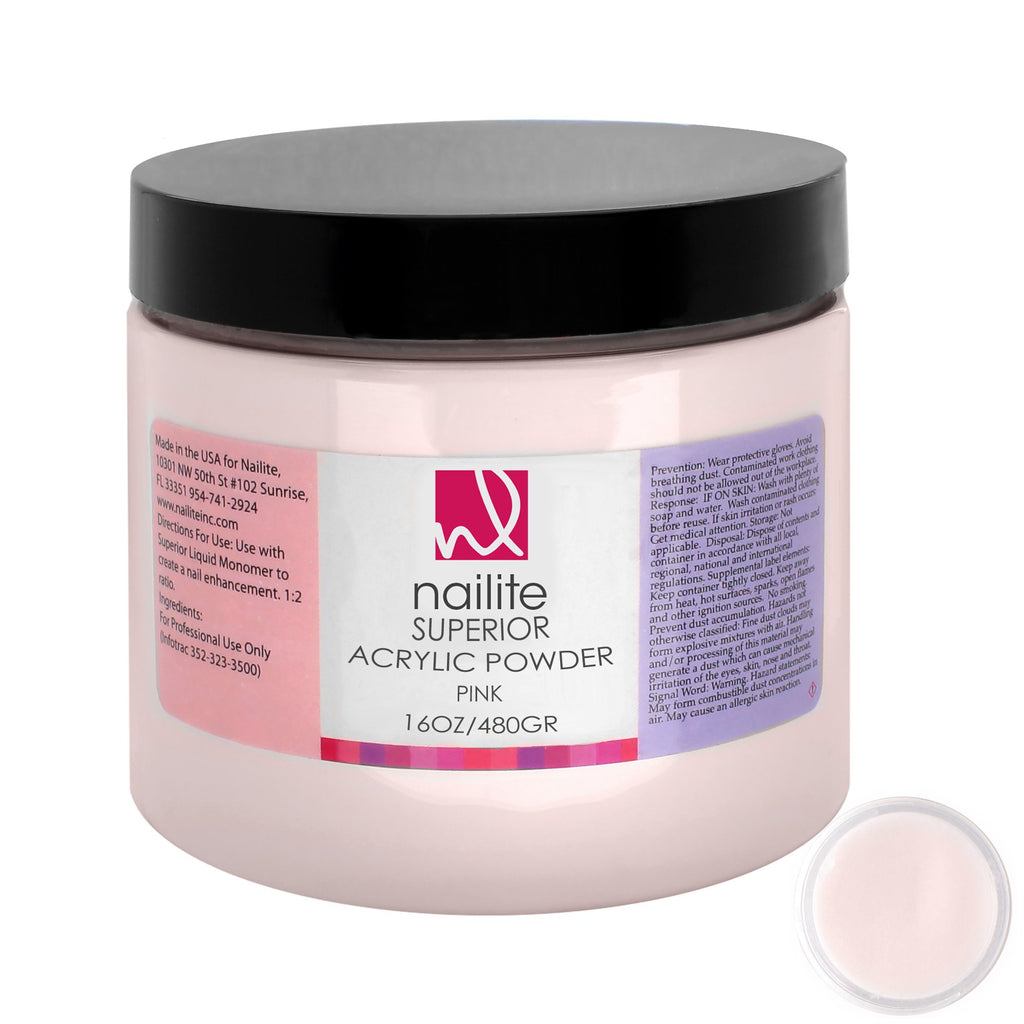 Superior Acrylic Powder Pink 16 oz